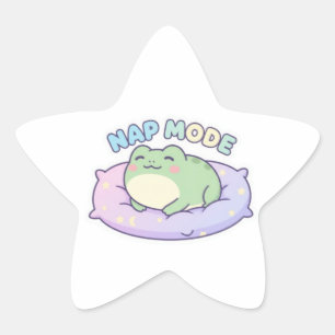Estrela Sapo no Modo Soneca Adesivo Sapo Fofo e Acogedor K