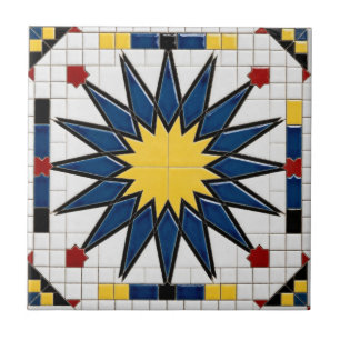 Estrela Tradicional Azul e Amarela Marroquina Zell