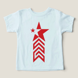 Estrela Vermelha com Setas Chevron