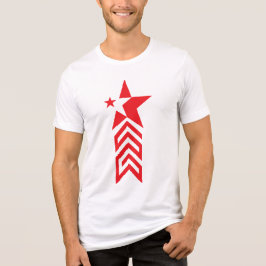 Estrela Vermelha com Setas Chevron