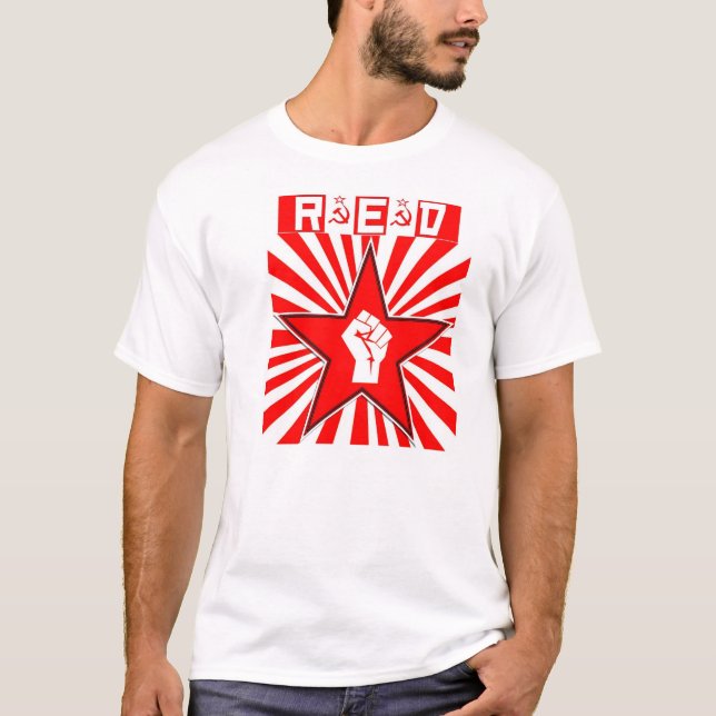 - Estrela vermelha - comunista socialista - camisa (Frente)