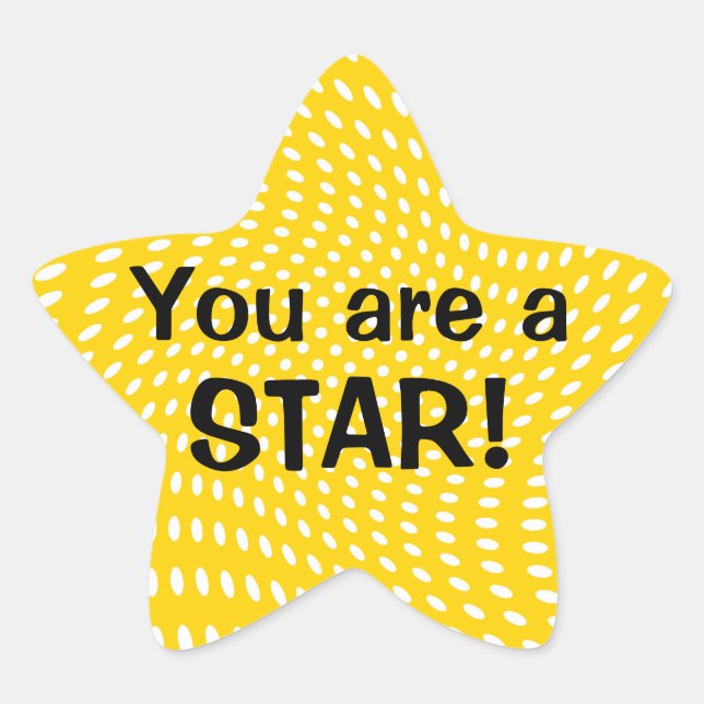 Estrela Você é um adesivo "Star Reward" (Frente)