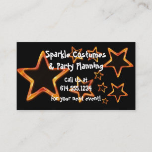 Estrelas alaranjadas:: Cartões de visitas do