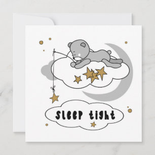 Estrelas apertadas do urso de ursinho do sono
