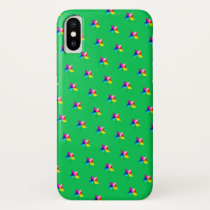 estrelas arco-íris na capas de iphone verde Case-M