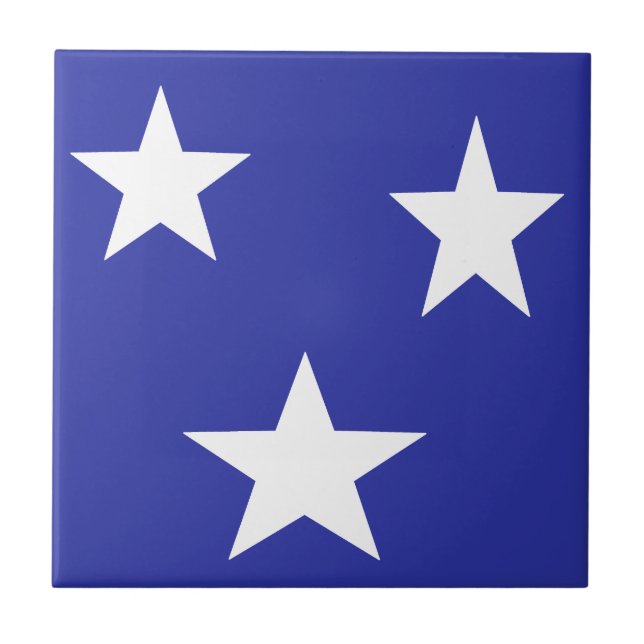 Estrelas brancas em azul (Frente)