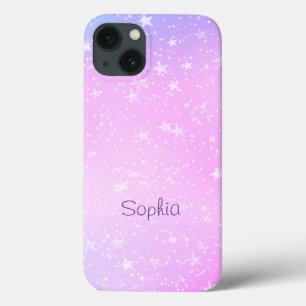 Estrelas Brancas, Ombre Roxo e Rosa, Nome Roxo