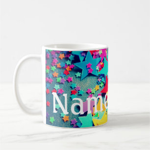 Estrelas Brilhantes Personalizadas Xícara de Café 