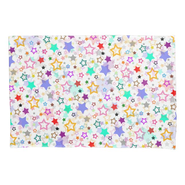 Estrelas Coloridas Brancas  (Frente)