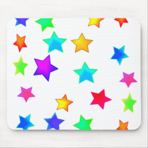Estrelas coloridas Mousepad