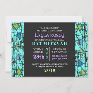 Estrelas com Dificuldade Bar Bat Mitzvah Convite