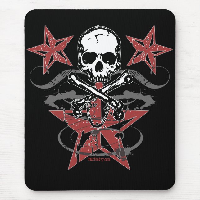 Estrelas & crânio Mousepad (Frente)