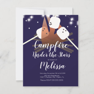 Estrelas de Campfire Marshmallow acampam em festas