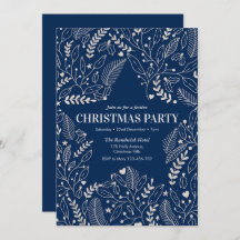 Estrelas de convite de festas de Natal e Marinho