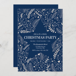 Estrelas de convite de festas de Natal e Marinho