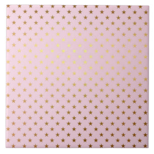 Estrelas de Folha Metálica Dourada é Rosa Rosa Ros