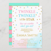 Estrelas de ouro Pequeno Sexo de Estrelas Convite 