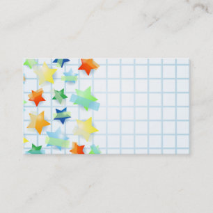 Estrelas de papel, cartão de visita