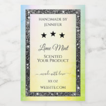 Estrelas de relva reluzente Rótulos de Produto Ama