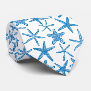 Estrelas do mar em gravata azul