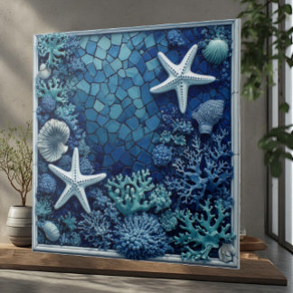 Estrelas do Mar Recife de Coral Conchas Decoração 