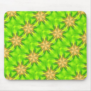 estrelas do ouro no mousepad verde