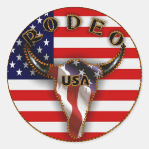 Estrelas do rodeio & etiquetas das listras