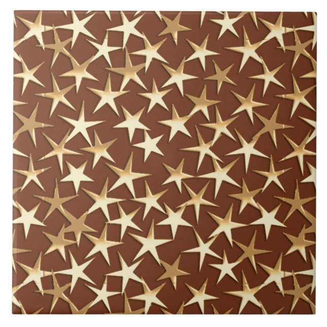 Estrelas Douradas de chocolate marrom (Frente)