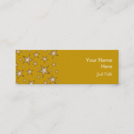 Estrelas Douradas do lado cartão de visita do lado