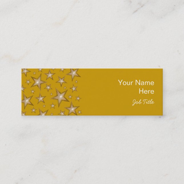 Estrelas Douradas do lado cartão de visita do lado (Frente)