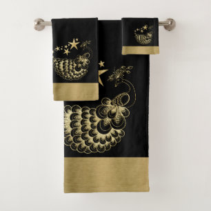Estrelas e Conjunto de Toalhas de Peacock