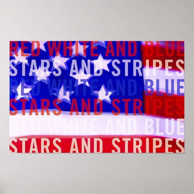Estrelas e Stripes poster (Frente)
