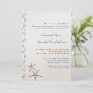 Estrelas em queda - Convites de Casamento Tropical
