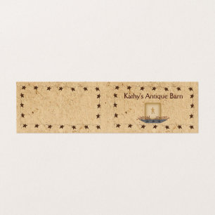 Estrelas enferrujadas e Cartão de visita de Velas 