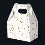 Estrelas Estão Na Caixa De Tratamento<br><div class="desc">A caixa de tratamento favorito do partido é mostrada em um impressão de estrelas brancas e douradas. Personalize este item ou comprar como está. Imagem licenciada</div>