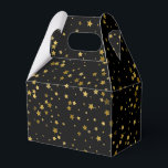 Estrelas Estão Na Caixa De Tratamento<br><div class="desc">A caixa de tratamento favorito do partido é mostrada em um impressão de estrelas pretas e douradas. Personalize este item ou comprar como está. Imagem licenciada</div>