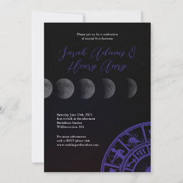 Estrelas Galáxias e Convite para Casamento de Lua