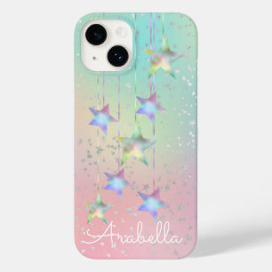Estrelas holográficas de espiral de Pastel e de fi