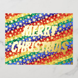 Estrelas LGBT de bandeira arco-íris Merry Typograf