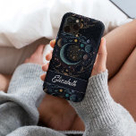 Estrelas Mágicas Celestiais Solares Personalizadas<br><div class="desc">Procurando a capa de telefone personalizada perfeita? Não olhe mais que a capas de iphone das Estrelas Magicas Celestiais da Lua Solar! Este caso é feito para ajustado do seu iPhone 13 Pro Max ou de qualquer outro modelo de iPhone. Esta bela e única capa de telefone é perfeita para...</div>
