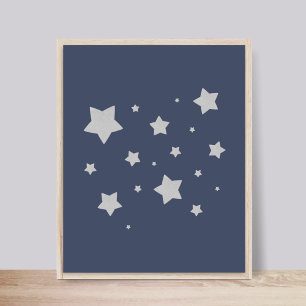 Estrelas na Poster do infantário noturno