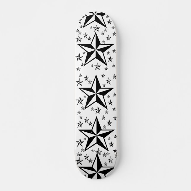 Estrelas negras skate (Frente)