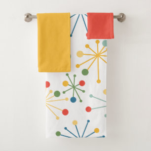 Estrelas no Conjunto de Toalhas de Banho Colorido