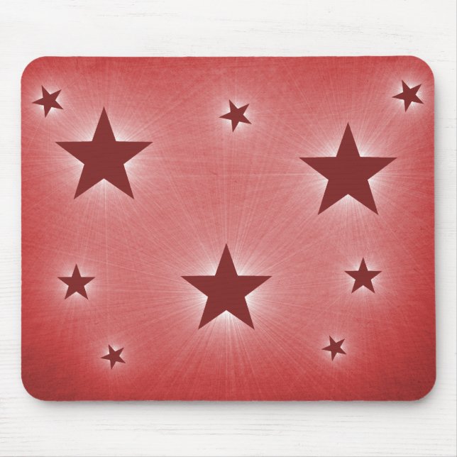 Estrelas no Mousepad do Céu Noturno, Vermelho Escu (Frente)