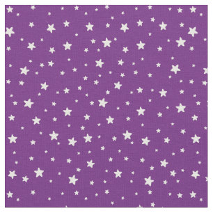Estrelas no tecido roxo