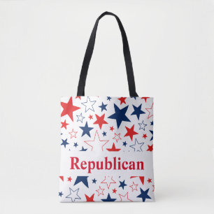 Estrelas Patrióticas Republicanas Tote Bag