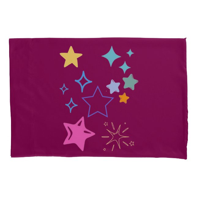 Estrelas Pillowcase (Frente-Esquerda)