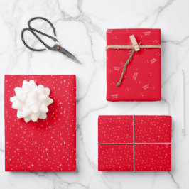 Estrelas retroradas vermelhas Feliz Natal