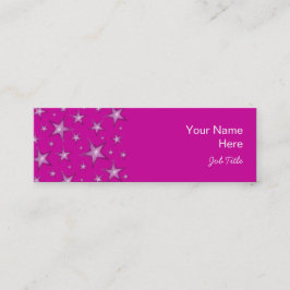 Estrelas Rosa, branco, cartão de visita, branco, m