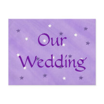 Estrelas roxas e brancas, cartões postais de convi